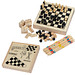 Spieleset in einer Holzbox, beige