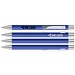 uma® Metall-Kugelschreiber Straight SI, blaue Mine, mittelblau