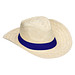 Strohhut Texas, natur/blau