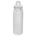 Stylische Tritantrinkflasche mit großen 900ml Inhalt mit Trinkskala und Siebeinsatz
