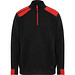 Farblich kombiniertes Sweatshirt Maverick, S, schwarz/rot