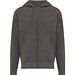 Iqoniq Abisko Zip-Kapuzenpullover aus recycelter Baumwolle, anthrazit, XXS