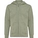 Iqoniq Abisko Zip-Kapuzenpullover aus recycelter Baumwolle, heather green, XXS