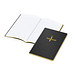 Geiger-Notes Tablet-Book A5 schwarz, Farbschnitt und Prägung in gelb