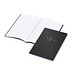 Geiger-Notes Tablet-Book A5 schwarz, Farbschnitt und Prägung in blau