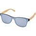 Tan Sonnenbrille mit Bambusbügeln, silber