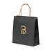 Papier Tragetasche Recycled klein, schwarz