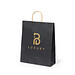 Papier Tragetasche Recycled medium, schwarz