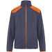 Terrano Mikrofleecejacke, unisex, blei/orange, L