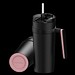 Thermobecher RETUMBLER-myORINOCO CERAMIC, schwarz/hellmagenta