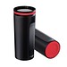 Thermobecher RETUMBLER-mySTEELONE, schwarz/rot
