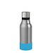 Thermotrinkflasche RETUMBLER-myNIZZA II 420 CERAMIC, silber, Sleeve hellblau