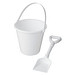 Tides recycelter Strandeimer und Spaten, weiss
