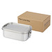 Titan Lunchbox aus recyceltem Edelstahl, silber
