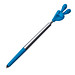 Touch-Kugelschreiber Smile-Hand, blaue Mine, Hellblau