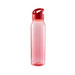 Trinkflasche Active Wave, 650 ml, transparent-rot/standard-rot