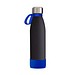 Trinkflasche RETUMBLER-myTOULON GLASS, schwarz/blau/blau