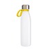 Trinkflasche RETUMBLER-TOULON GLASS, weiß, Ring gelb