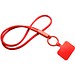 Tubyard Lanyard mit Telefonhalterung und Band aus recyceltem Kunststoff, rot