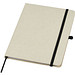 Tutico Hard Cover Notizbuch aus Bio Baumwolle, natur/schwarz