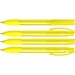 uma® OMEGA grip transparent Druckkugelschreiber, gelb