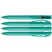 uma® YES transparent Druckkugelschreiber, petrol