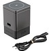 Urban Vitamin Sacramento 105W GaN Charger mit einz. Kabeln, grau, schwarz