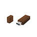 USB Stick Holz Bar 32 GB, walnuss
