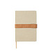 VINGA Bosler Notizbuch aus RCS recyceltem Canvas, greige