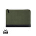 VINGA Marlow 14 Zoll Laptop Sleeve aus RCS recyceltem Polyester, grün, schwarz