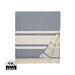 VINGA Tolo Hamam-Frottierhandtuch, navy blau, weiß