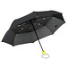 Vollautomatischer Windproof-Taschenschirm STREETLIFE, schwarz-gelb