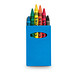 Wachsmalstifte-Set, 6-tlg., blau