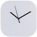 Wanduhr mit Allover-Ziffernblatt Bel Air,weiss