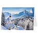 Grußkarte Weihnachten, Motiv Weiße Weihnacht, ohne Innendruck