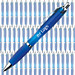 Werbe-Set: 400 LANCE® Kugelschreiber Rio, inkl. Druck, blaue Mine, blau/transparent