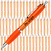 Werbe-Set: 400 Kugelschreiber Rio, inkl. Druck, blaue Mine, orange/transparent Werbe-Set: 400 Kugelschreiber Rio, inkl. Druck, blaue Mine, orange/transparent