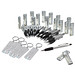 Werbe-Sparset 200-tlg. silber, inkl. Druck in schwarz