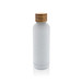 Wood Vakuumflasche aus RCS recyceltem Stainless-Steel, weiß