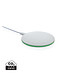 XD COLLECTION 15W-Wireless-Fast-Charger aus recyceltem RCS-Kunststoff, weiß