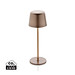 Zenic USB Tischleuchte aus RCS recyceltem Kunststoff, Bronze