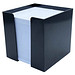 Zettelbox, 10 x 10 x 10 cm, schwarz