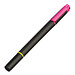 Zweifarbiger Textmarker aus Kunststoff, schwarz