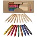 19 teiliges Bunt- und Wachsmalstifte Set,natur