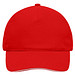 5-Panel Sandwich-Cap, rot/weiß