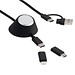 6-in-1 Ladekabel inkl. Kabelhalter REEVES-CONVERTICS DESKTOP, schwarz
