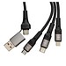 6-in-1 Ladekabel REEVES-CONVERTICS TRIPLE, dunkelgrau