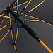 FARE® Automatik-Stockschirm Windproof, schwarz-orange