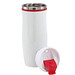 Metall-Isolierbecher Smooth, 400 ml, weiß/rot