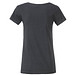 JAMES & NICHOLSON Damen T-Shirt Basic aus Bio-Baumwolle, dunkelgrau, M